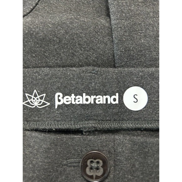 Betabrand Women’s Wide Leg Yoga Dress Gray Charcoal Comfort Stretch Pants Small - Picture 5 of 7